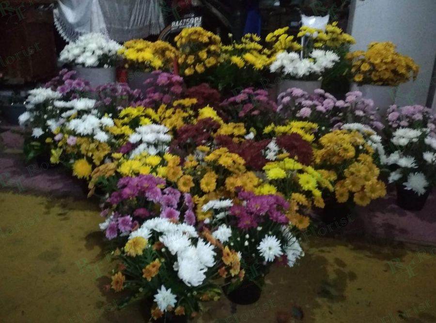 Pesanan bunga meja dalam jumlah banyak