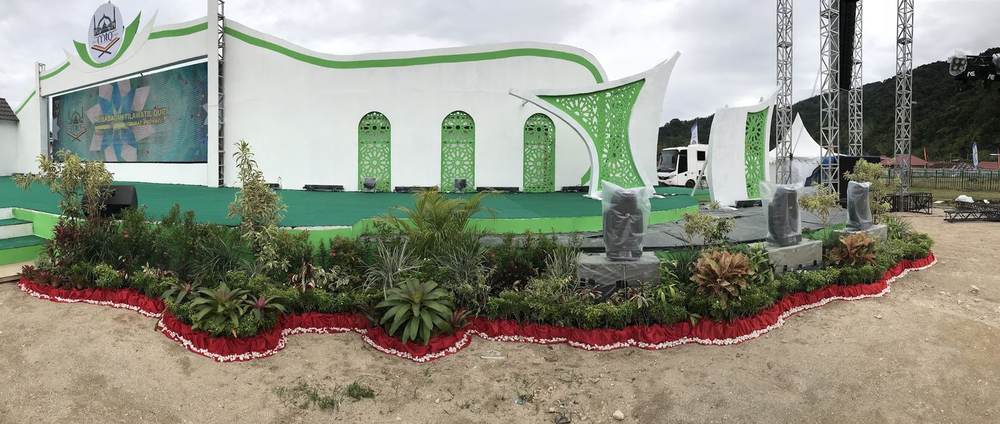 Taman sisi panggung MTQ