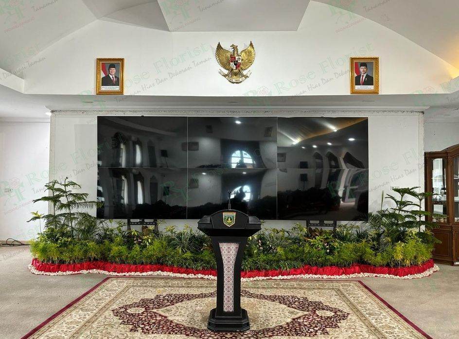 Taman podium ruang pertemuan pemerintahan